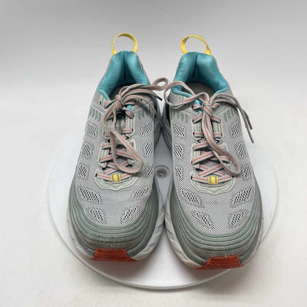 Hoka One One Sneakers Womens 8.5 Bondi 6 1019270 VBWI Gray Running Shoes - Picture 2 of 10